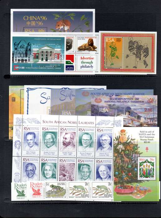 RSA 1996 YEAR PACK OPENED WITH MINT STAMPS + BONUS MEDIA RELEASES FROM THAT YEAR. NICE ITEM. READ!