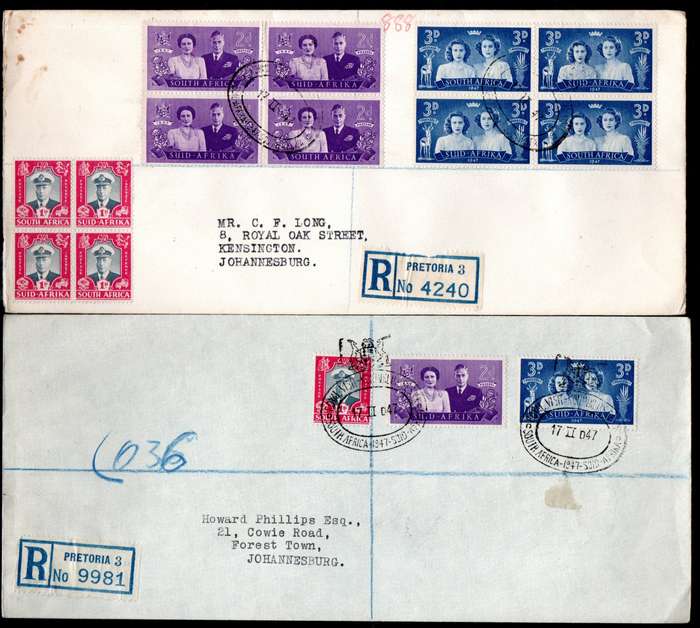 UNION 1947 SELECTION OF (X19) DIFFERENT ROYAL VISIT COVERS. AS PER SCANS. NICE LOT.