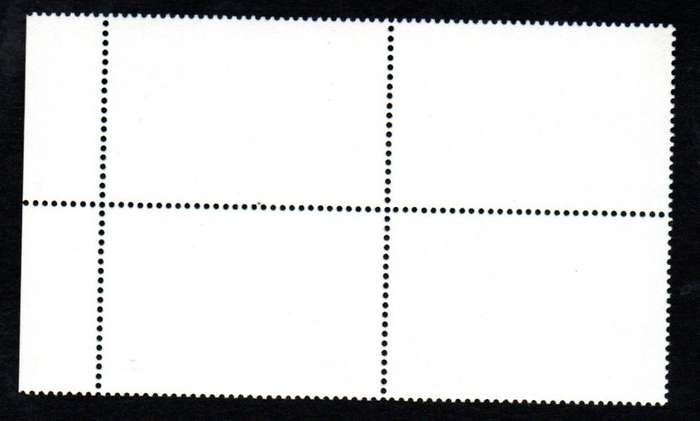 PALAU 1983 WORLD WILDLIFE FUND (WWF) WHALES UMM SETENANT MARG BLK OF (X4). SG25-8. NICE ITEM.