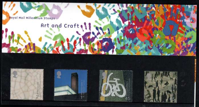 GB 2000 Millennium Series 'Art and Craft' presentation pack no 311.