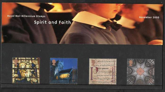 GB 2000 Millennium Projects: 'Spirit and Faith' Mint Presentation Pack No 317.