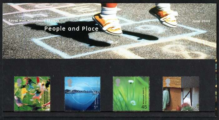 GB 2000 Millennium Projects: 'People and Place' mint presentation pack no 312 - as per scans.