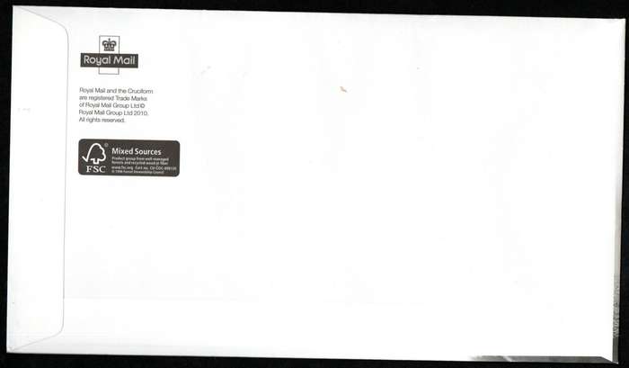 GB 2010 BRITAIN ALONE (X2) FIRST DAY COVERS (TALLENTS HOUSE). AS PER SCANS. CV GBP 13.5.