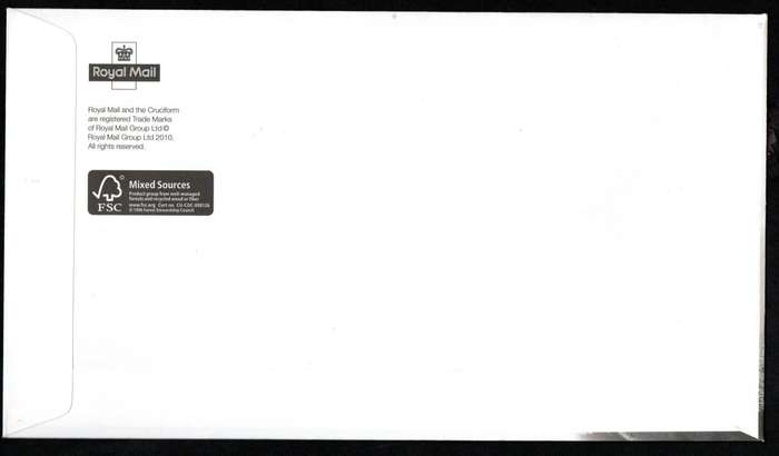 GB 2010 BRITAIN ALONE (X2) FIRST DAY COVERS (TALLENTS HOUSE). AS PER SCANS. CV GBP 13.5.