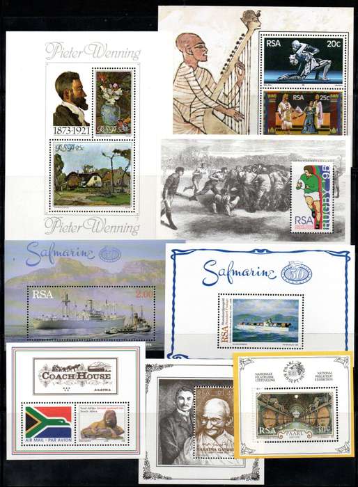 RSA SELECTION OF (X80+) UMM MINI SHEETS ETC. AS PER (X13) SCANS. BIG TOTAL CV!