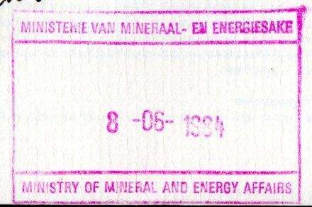 RSA 1984 Strategic minerals FDC no 4.6 signed/rubber stamped 'Daniel Steyn - Minister of Minerals'