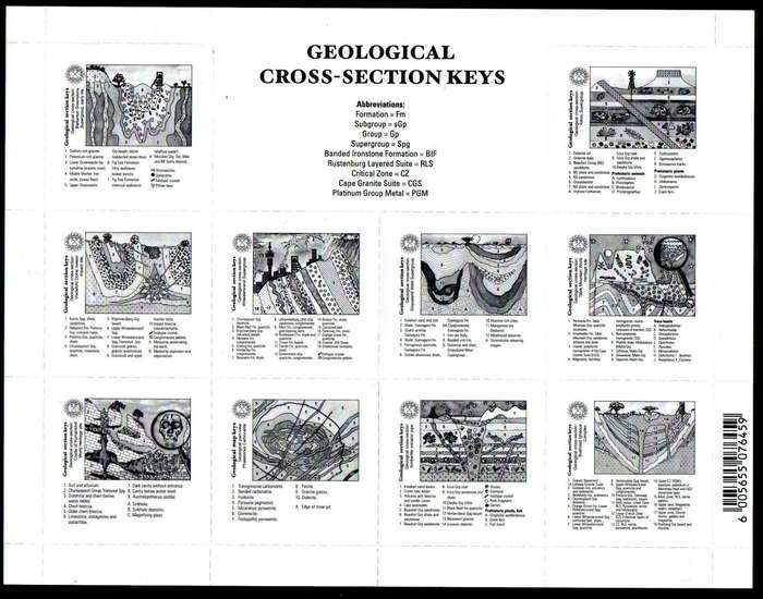 RSA 2016 SA geology mint sheetlet of (x10) - as per scans - SACC2289 - CV R600.