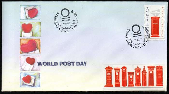 RSA 2023 (X3) South African National Stamp Show  'SA Philatelist 100' commem covers - as per scans.