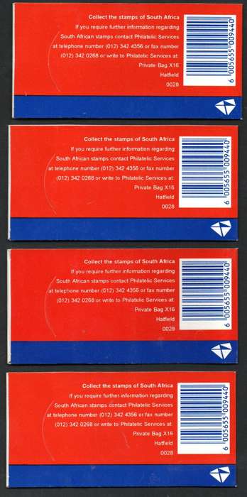 RSA (X4) BIG 5 BOOKLETS MINT AND COMPLETE - SACC946a - TOTAL CV R800.