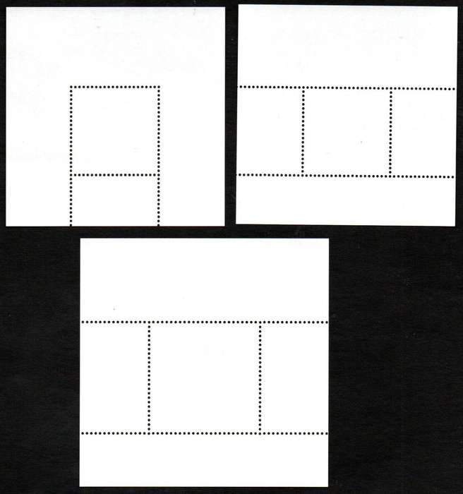 RSA 2015/16 selection of (x3) umm mini sheets - as per scans.