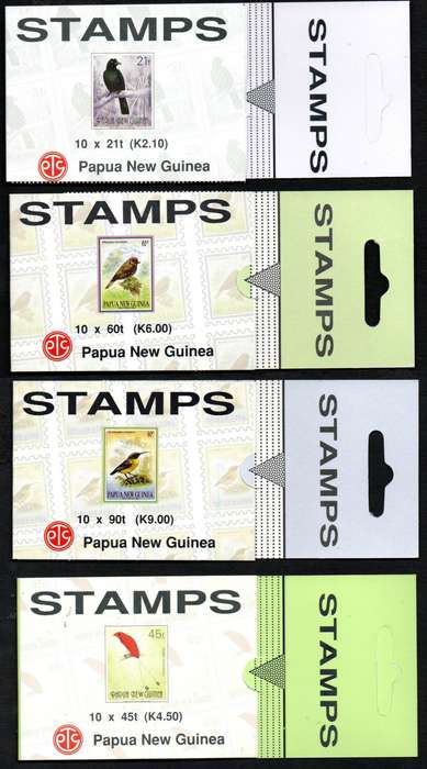 Papua New Guinea selection of (x4) mint birds booklets  as per scans.