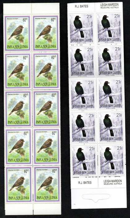 Papua New Guinea selection of (x4) mint birds booklets  as per scans.