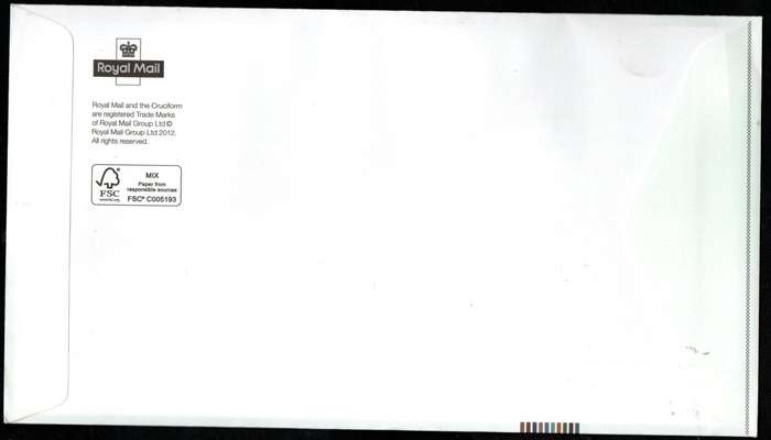 GB 2012 Britons of distinction first day cover (Tallents House)  CV GBP 9.25