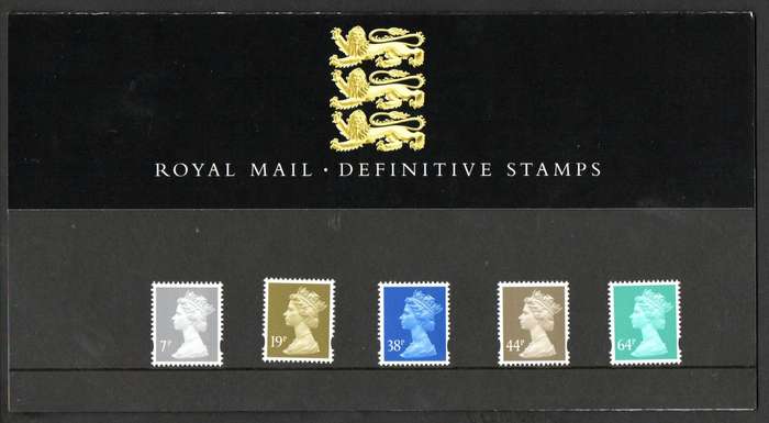 GB 1999 QEII Machin definitive mint presentation pack no 44 - as per scans.
