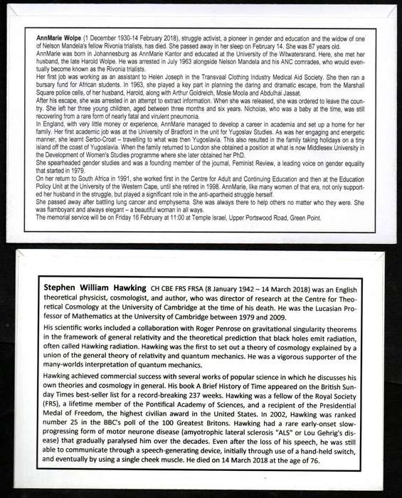 RSA clearance of (x8) privately made covers - as per scans - great items.