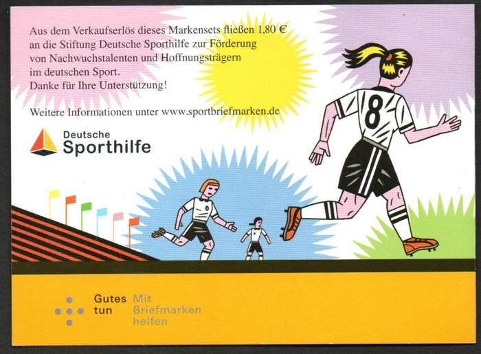Germany 2011 Women's Football World Cup stamp booklet mint - lovely item.