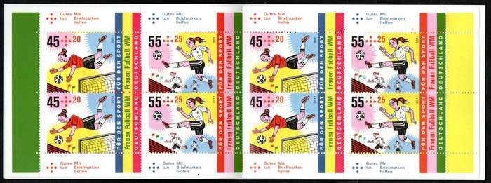 Germany 2011 Women's Football World Cup stamp booklet mint - lovely item.