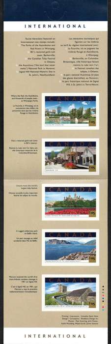 Canada 2000/2001 Tourist attractions (x3) mint/self-adhesive booklets - as per scans - good value.