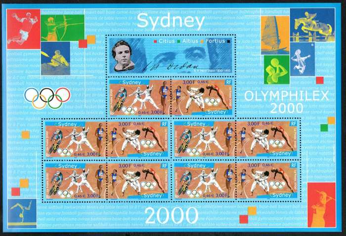 France 2000 Olympic Games Sydney sheet  SGMS3679  CV GBP 15.