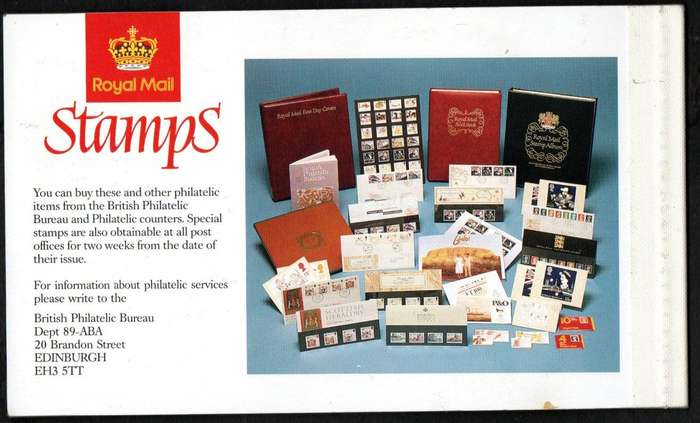 GB 1989 `The Scots Connection` prestige 5 pound booklet mint SGDX10.