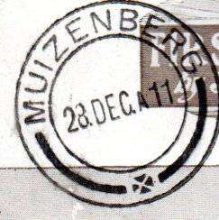 Union 1911 first SA airmail card Kenilworth to Muizenberg with special cachets etc  scarce item.
