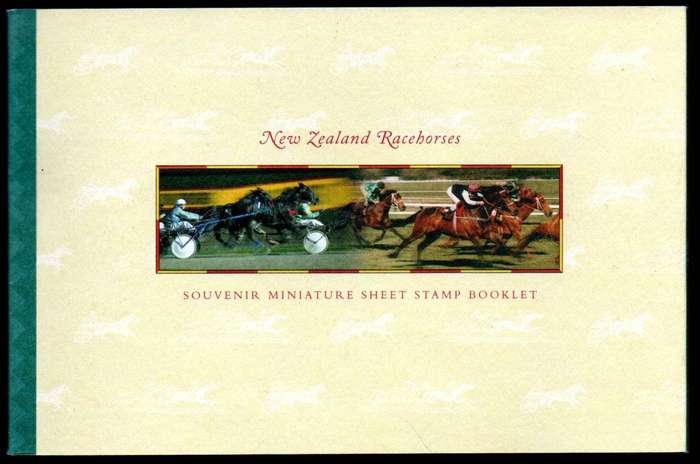 New Zealand 1996 Famous Racehorses prestige booklet mint  as per scans  good value item.