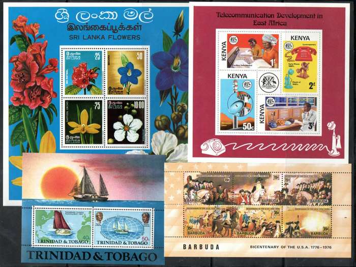 World clearance of (x40+) umm mini sheets etc - as per (x10) scans - nice thematic mix.