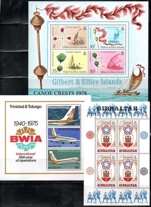 World clearance of (x40+) umm mini sheets etc - as per (x10) scans - nice thematic mix.