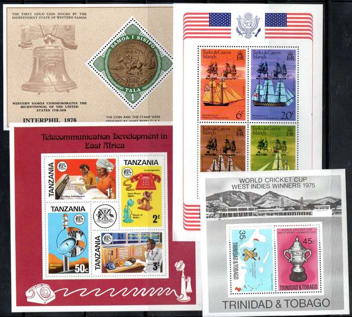 World clearance of (x40+) umm mini sheets etc - as per (x10) scans - nice thematic mix.