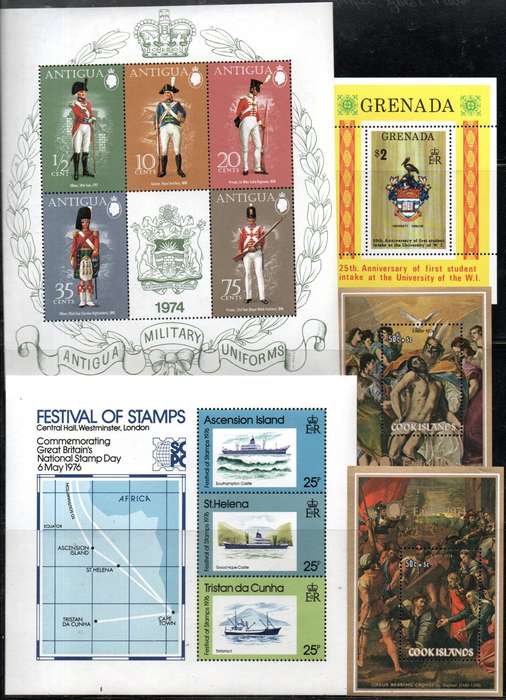 World clearance of (x40+) umm mini sheets etc - as per (x10) scans - nice thematic mix.