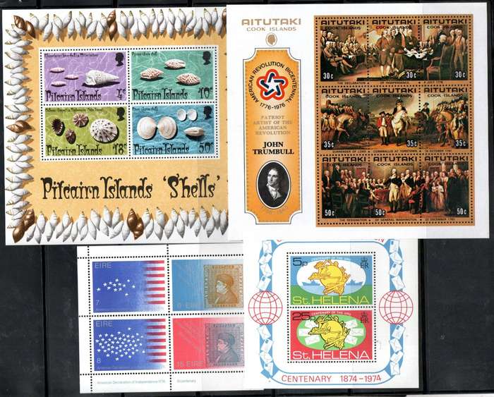 World clearance of (x40+) umm mini sheets etc - as per (x10) scans - nice thematic mix.