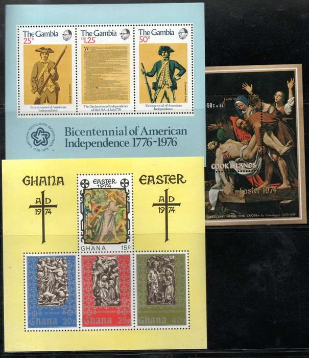 World clearance of (x40+) umm mini sheets etc - as per (x10) scans - nice thematic mix.