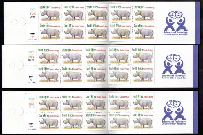 RSA (x3) rhino booklets - mint and complete - as per scans.