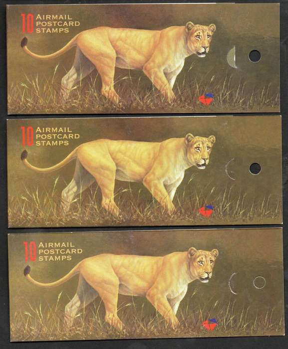 RSA 1998 Big Five (X3) duplicate booklet no 32 mint - SACC1085 - Total CV R1200.