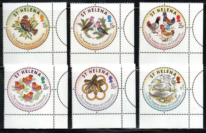 St Helena 2006 the 12 days of Christmas set of (x6) umm - SG1005/10 Total CV GBP 83