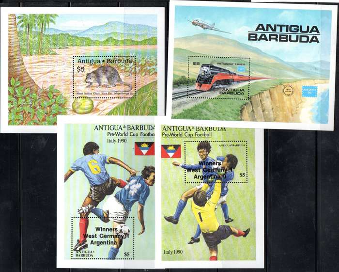 Antigua and Barbuda selection of (x50+) umm mini sheets etc - as per scans - good total cv.