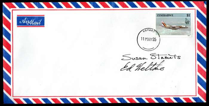 Zimbabwe 1995 (x3) balloon mail covers signed 'pilots' - as per scans.