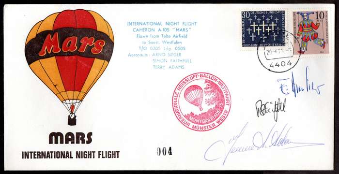 World selection of (x8) signed balloon covers - condition etc as per scans
