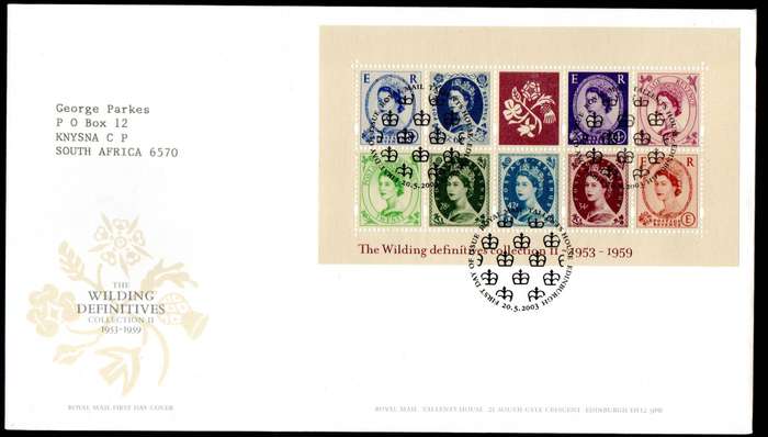 GB 2003 50th anni of the Wildings Definitive first day cover (Tallents House).