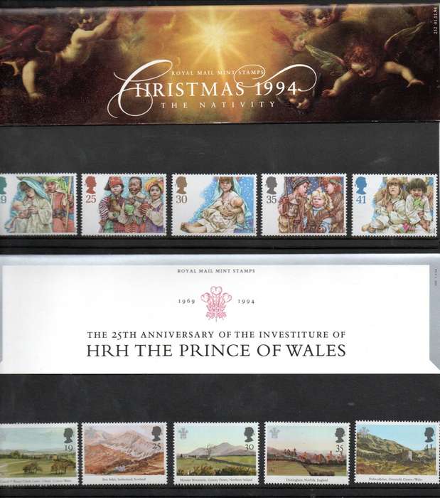 GB selection of (x6) mint presentation packs - as per scans.
