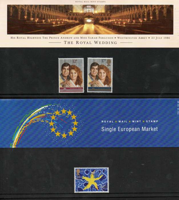 GB selection of (x6) mint presentation packs - as per scans.