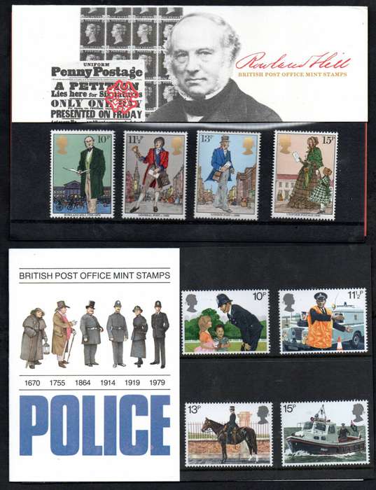 GB selection of (x7) mint presentation packs - as per scans.