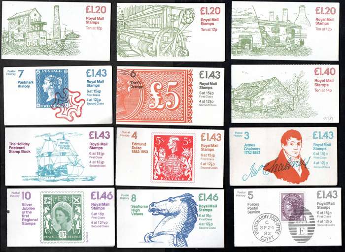 GB selection of (x52) mint/complete booklets - as per scans - good value lot.