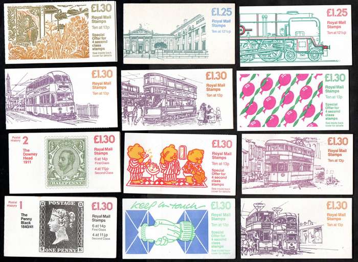 GB selection of (x52) mint/complete booklets - as per scans - good value lot.