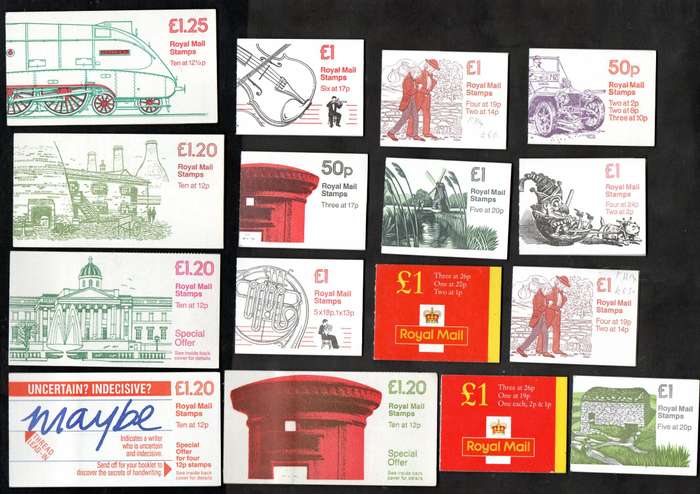 GB selection of (x52) mint/complete booklets - as per scans - good value lot.