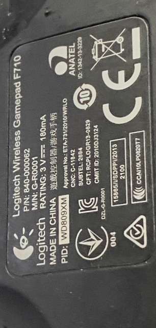 LOGITECH WIRELESS GAME CONTROL  F710