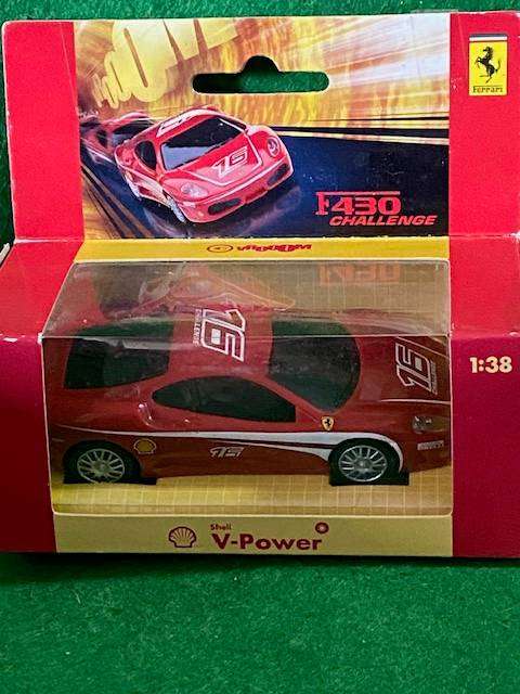 HOTWHEELS SHELL POWER FERARI F430.  COLLECTABLE METAL CAR