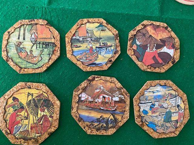 COLLECTABLE VINTAGE  MALAYSIAN DRINK COASTERS