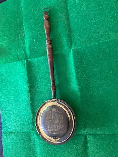 Vintage British Brass Bedwarmer
