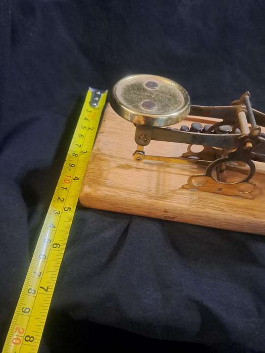 Antique brass postage scale